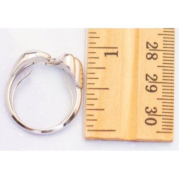 Vintage Art Nouveau Silver Tone Serpent Ring | Size 9.5 | Avon | J7 - Picture 4 of 4